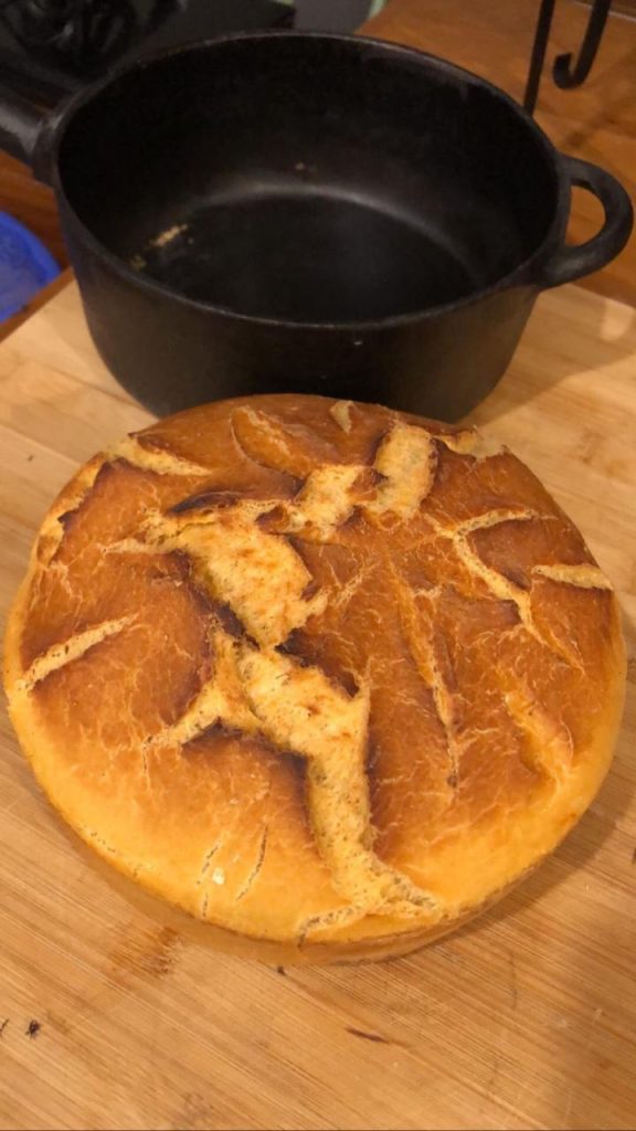 Pão Crocante de Panela