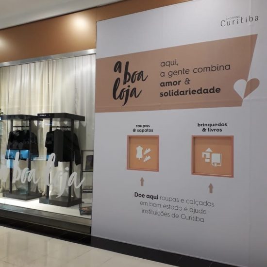Segunda edição da A Boa Loja arrecada doações em shopping de Curitiba