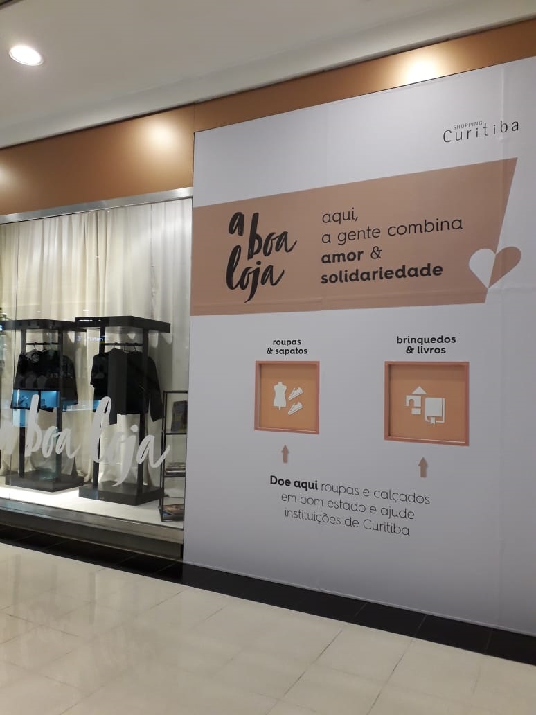 Segunda edição da A Boa Loja arrecada doações em shopping de Curitiba