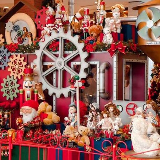 Shopping Estação anuncia show de luzes em sua fachada e fábrica de brinquedos do Papai Noel