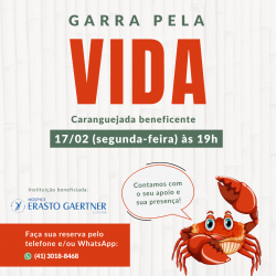 Ópera de Bambu realiza caranguejada Solidária para apoiar o Hospice Erasto Gaertner