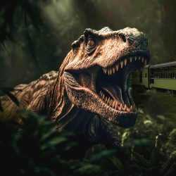 Expresso Jurássico: Curitiba recebe o primeiro trem temático de dinossauros do Brasil