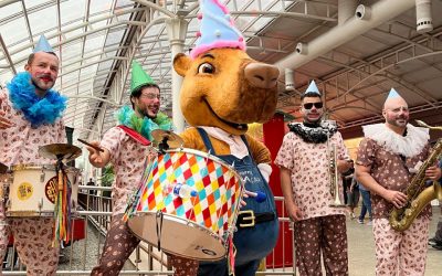 Shopping Estação celebra o aniversário da mascote Capinista com festa especial no Dia da Capivara (14/09)