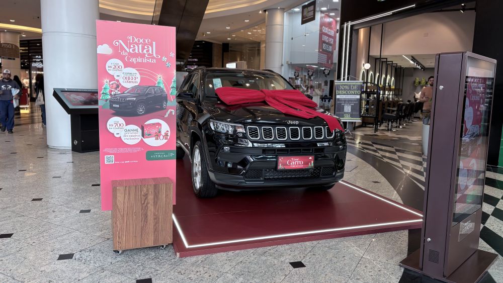 Shopping Estação sorteia Jeep Compass em sua campanha de Natal