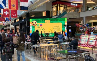 Shopping Estação transmite jogos da Copa em telão gigante com programação especial para os torcedores