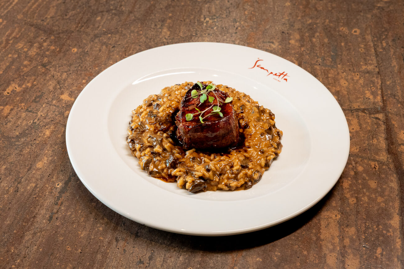 Steak de Filé com Risoto por Scarpetta - Créditos Content LAB