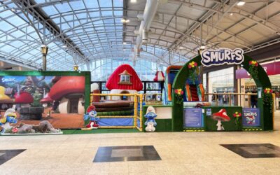 Parque temático dos Smurfs chega ao Shopping Estação com atrações interativas para as crianças